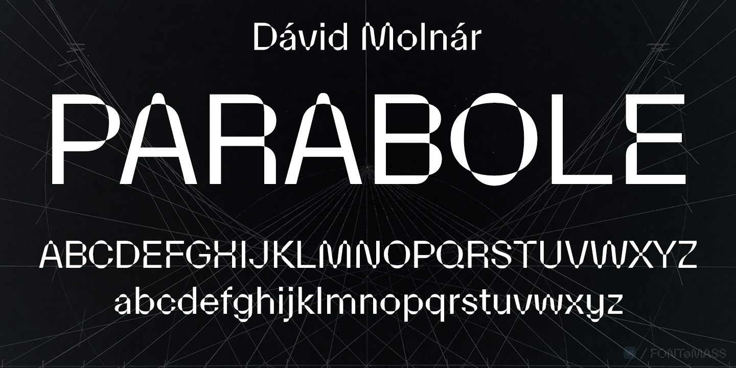 Пример шрифта Parabole #1